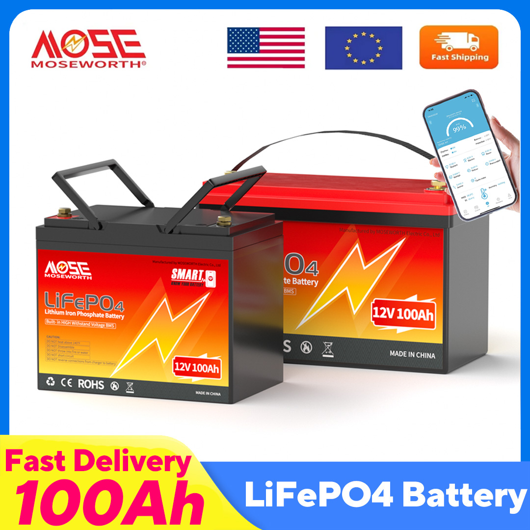 MOSEWORTH LiFePO4 12V 100Ah Ba - đánh giá và giá Lifepo4 12V 100Ah Bms Bluetooth