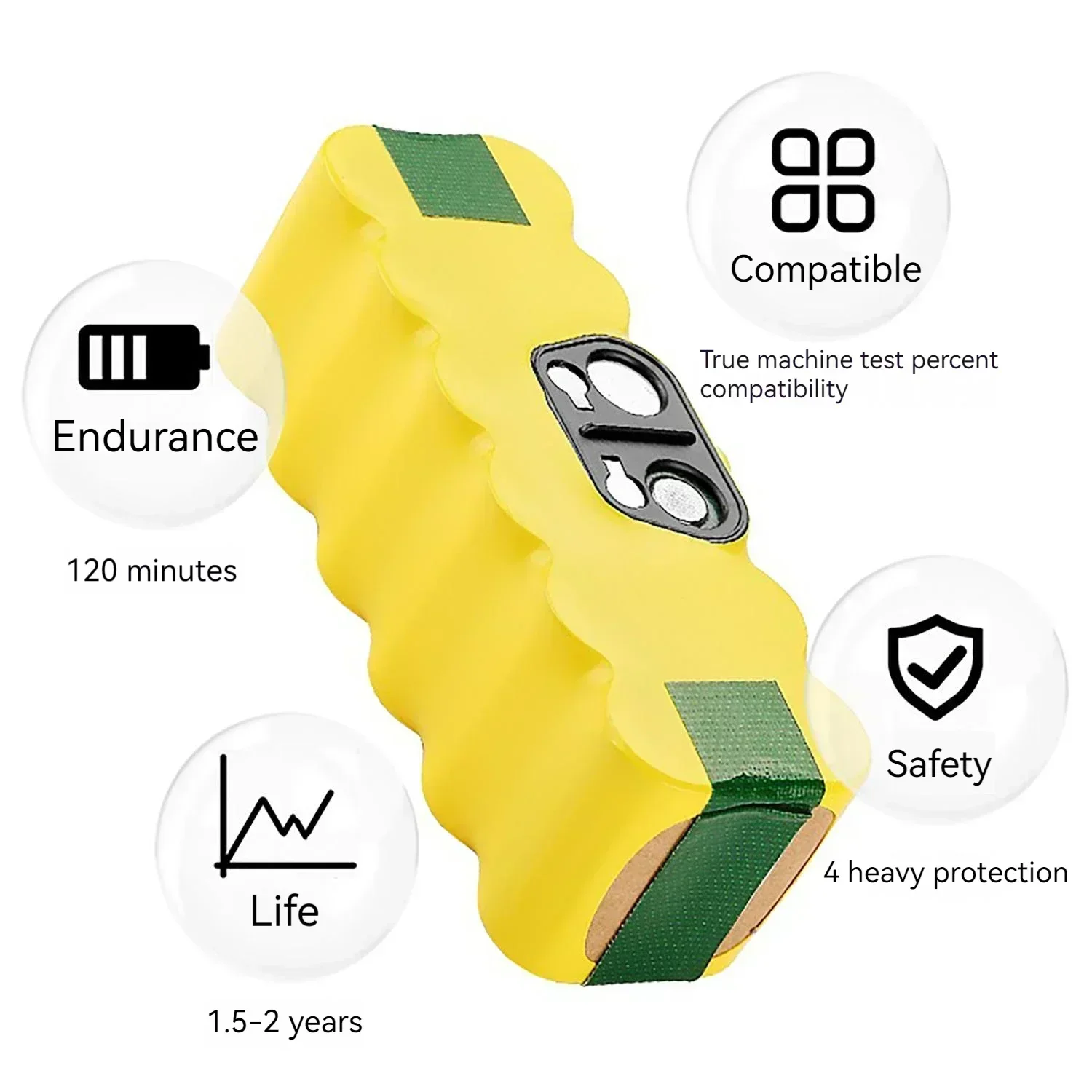 14.4V 5000mAh Robot Vacuum Cle - đánh giá và giá 4S Lipo Battery 14.8V 6000Mah