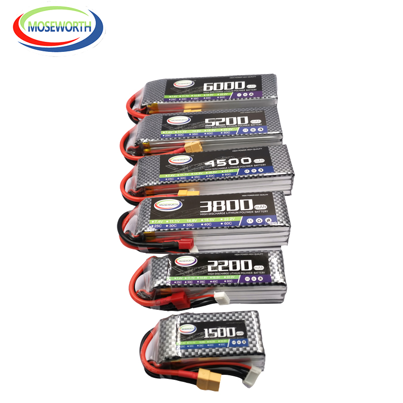 2S 3S 4 5s 6 6S RC Pin LiPo 7. - đánh giá và giá 4S Lipo Battery 14.8V 6000Mah