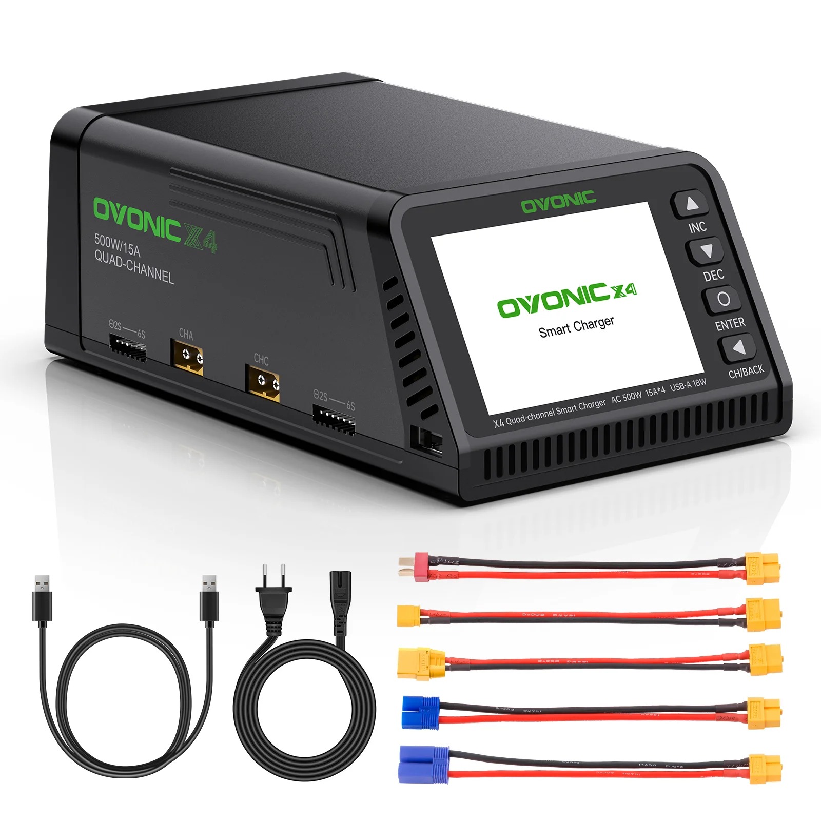 Ovonic X4 AC500W 4 Channel Sma - đánh giá và giá Toolkitrc M6Dac Smart Charger